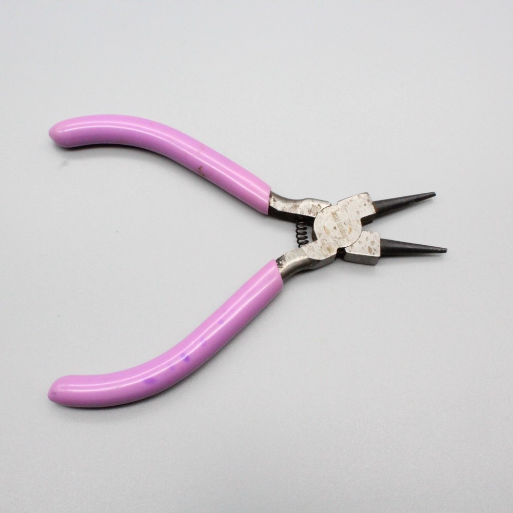 Jewelry Making Pliers Set Bent Round Flat Needle Nose Tools 4pc