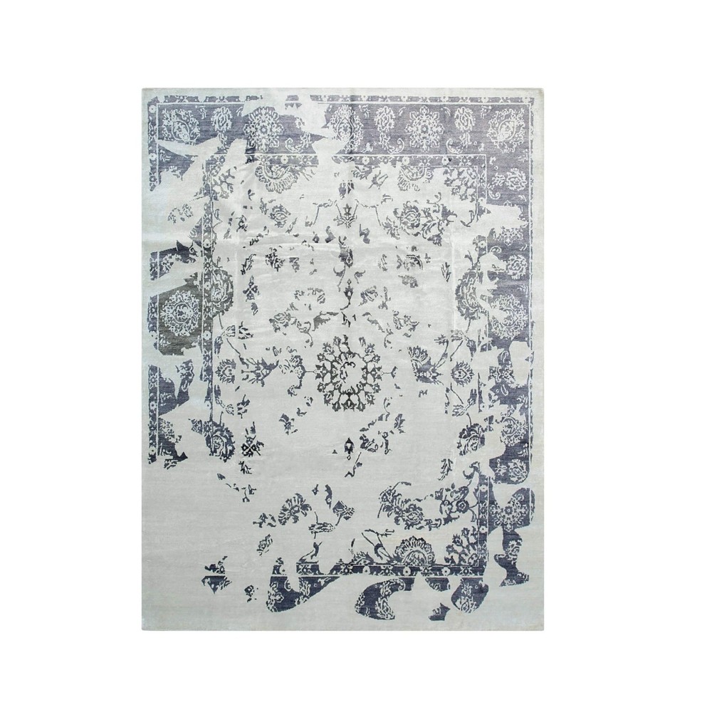 Ella Chic Ivory Hand Knotted Rug