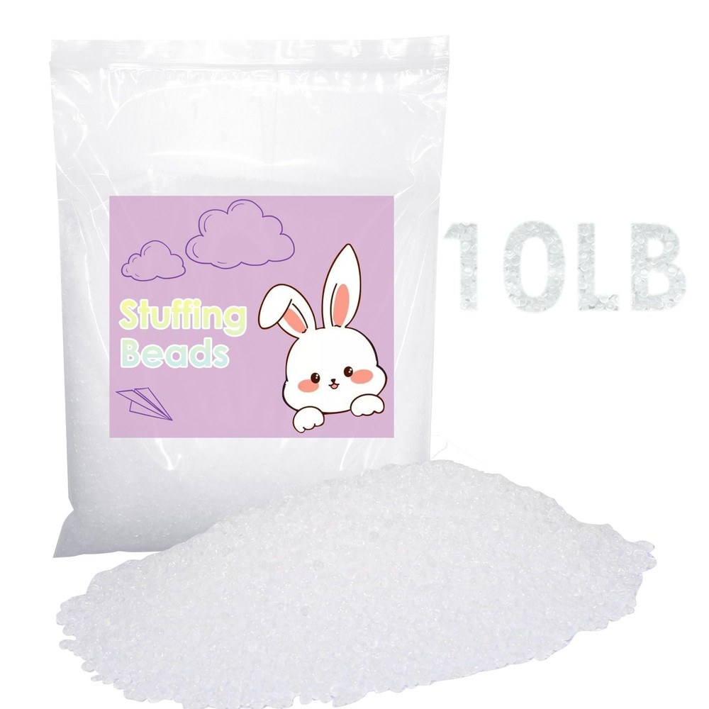 10 lb Polypropylene Pellets, Pellets Weighted Stuffing white