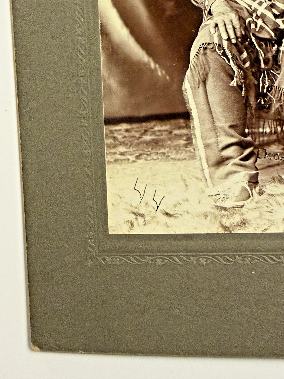 Native American Indian Cabinet Card of Red Cloud Cheif of Oglala Lakota (Sioux)