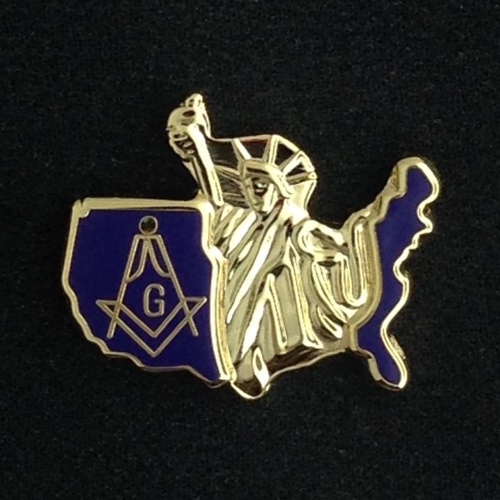 Masonic / USA Lapel Pin (USM-1)