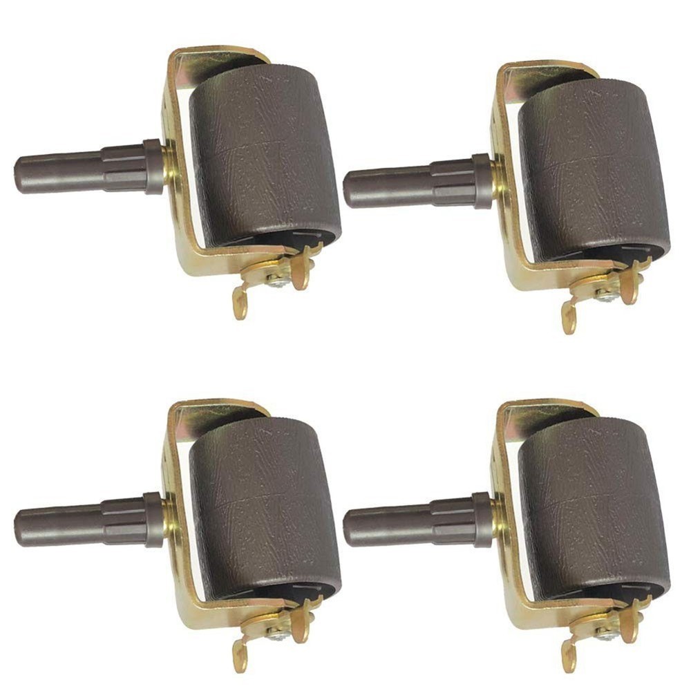 Socket Sleeve Insert Casters for Bed Frames Metal Stem 4 pcs 1400 lbs Load