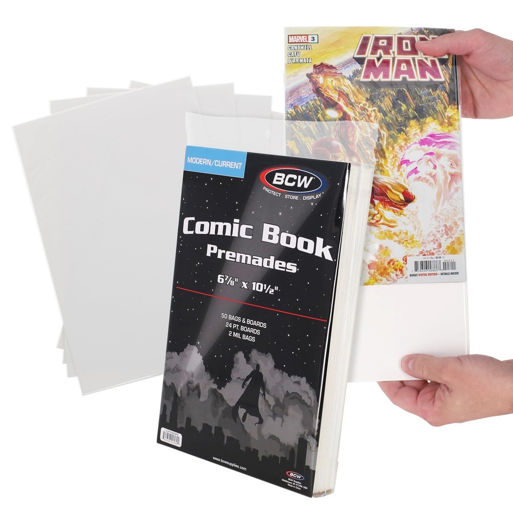 BCW Premade Current Comic Bag & Board (50Count)