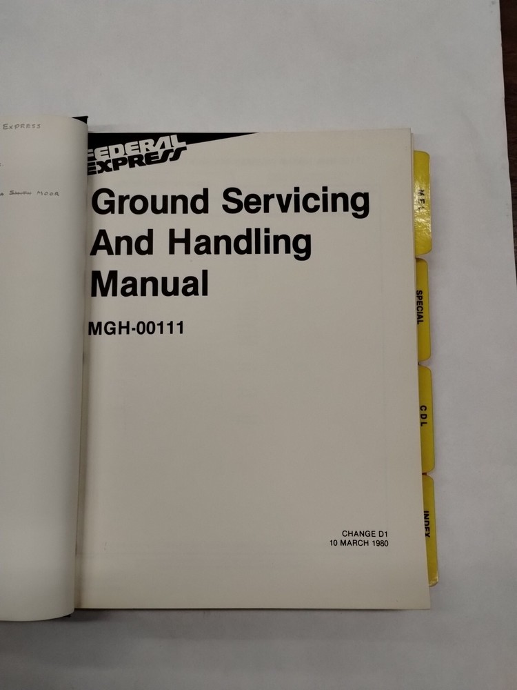 Federal Express 727 Minimum Equipment List & Configuration Deviation List-Origin