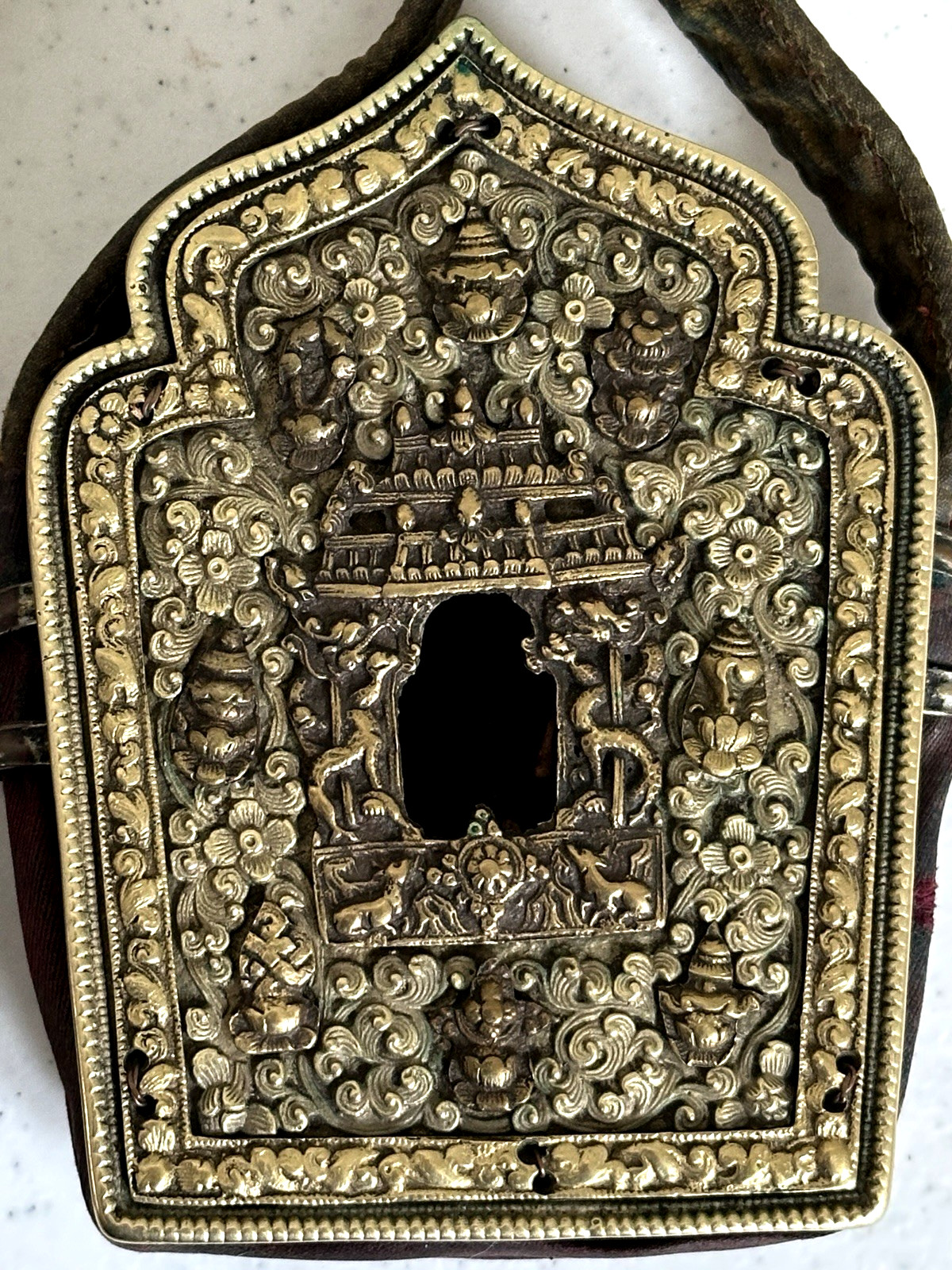 Beautiful Antique Tibetan Buddhist Traveling Shrine