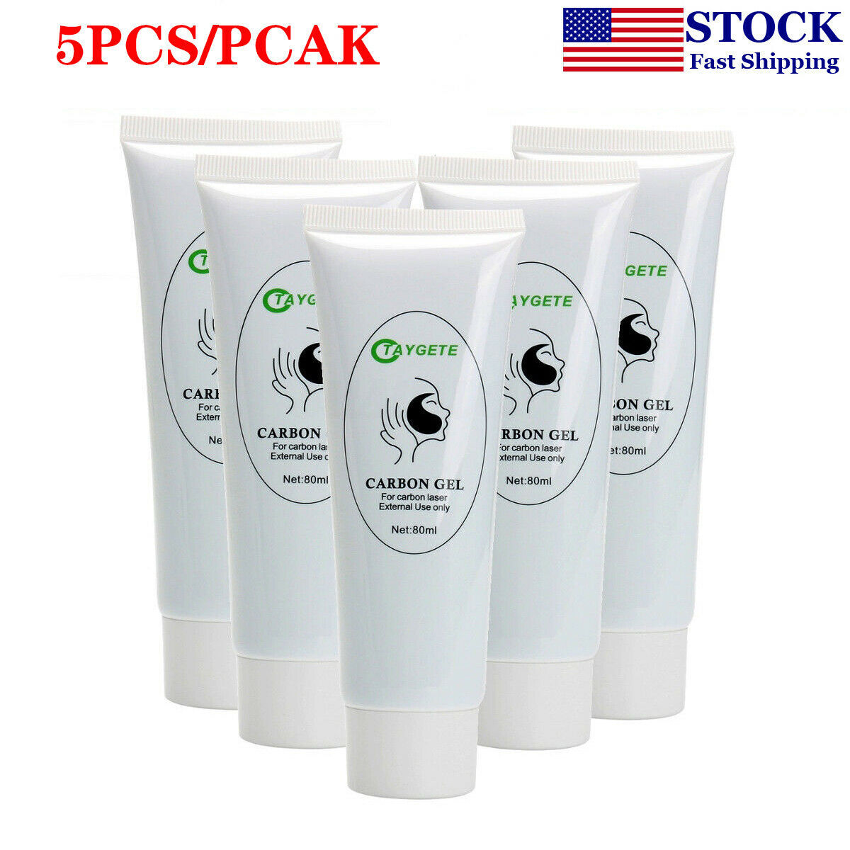 80ML Whitening Carbon Cream Gel ND Yag Laser Black DollSkin Rejuvenation Machine