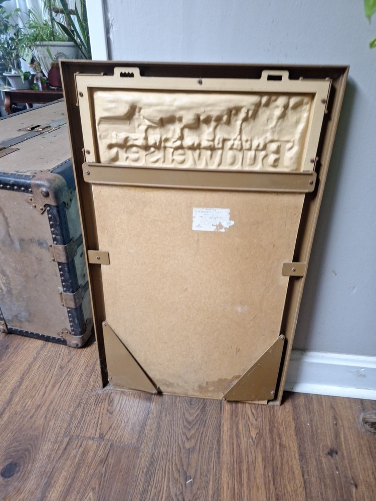Budweiser Vintage Menu Sign