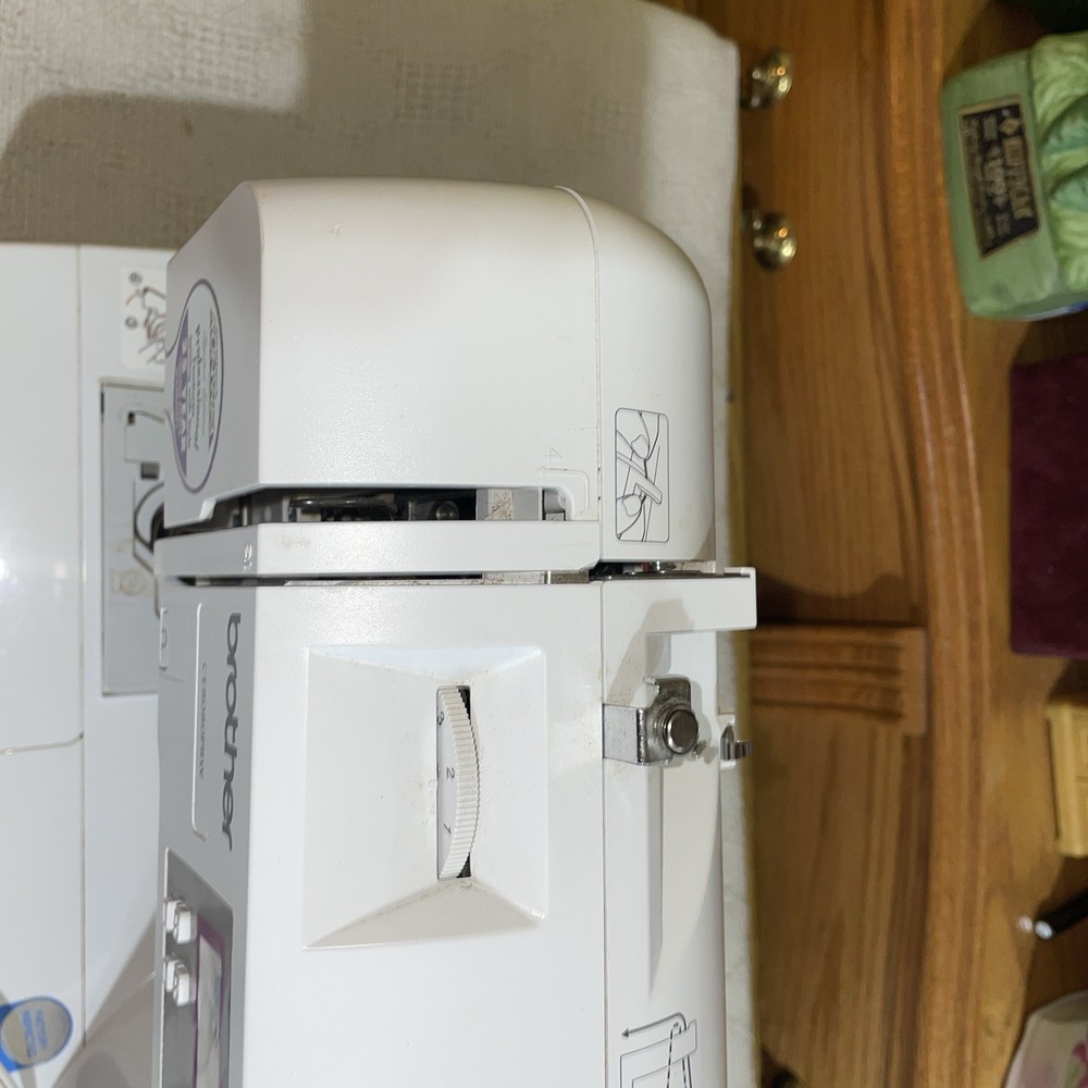 Brother White Computerized Project Runway CE8080PRW Sewing Machine LCD Display