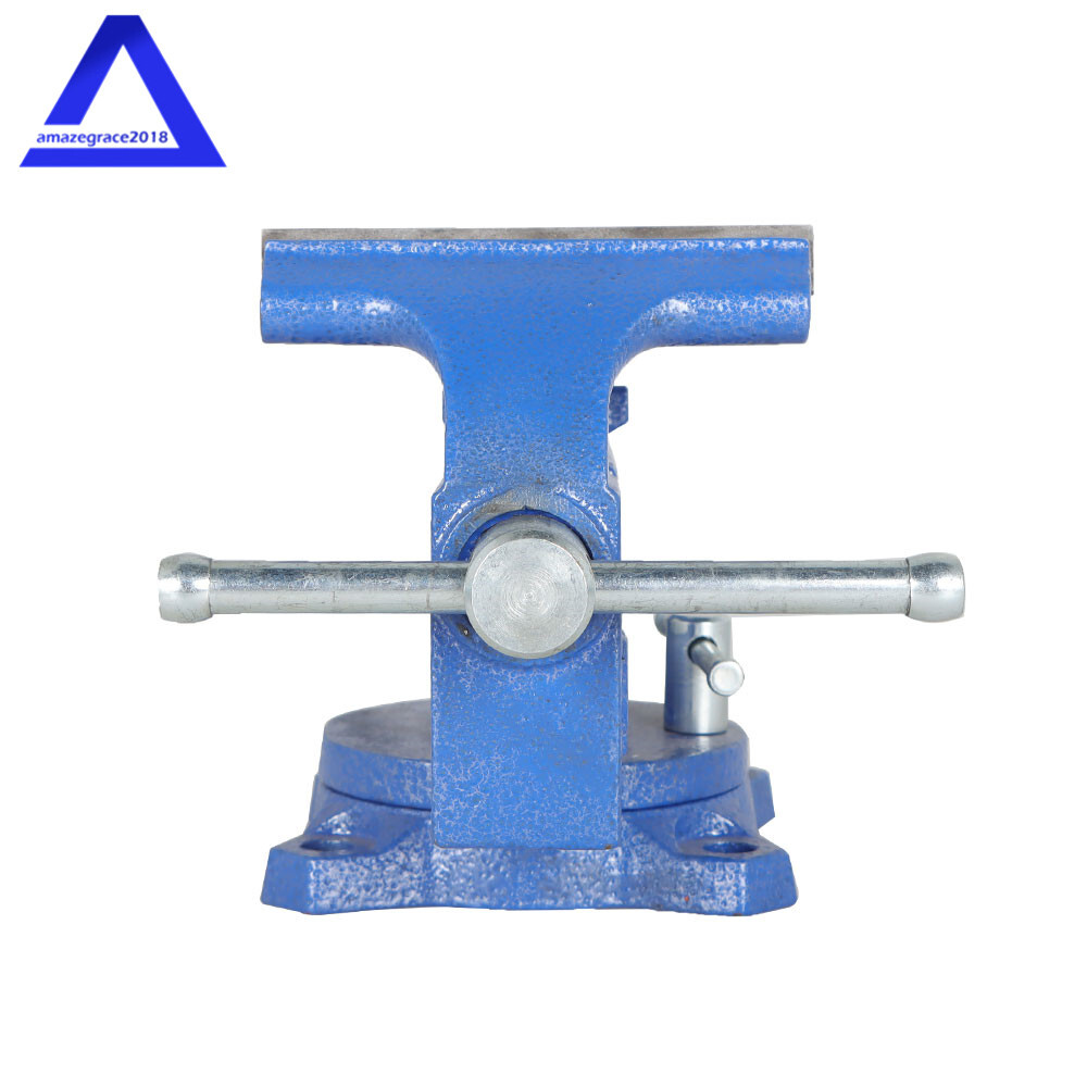 4.5" Heavy Bench Vise with Anvil Swivel Locking Base Table top Clamp New
