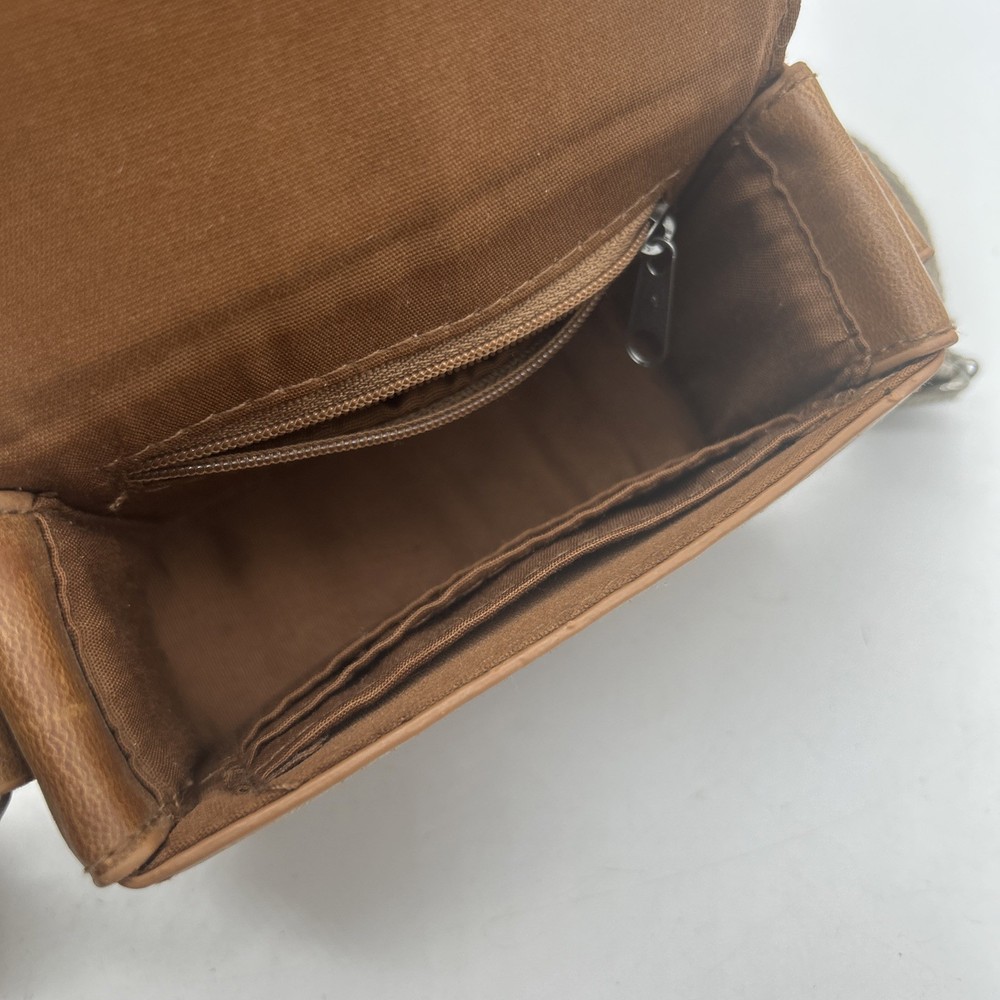 Ripcurl Leather Shoulder Bag Brown Tan Digital Camera Y2K