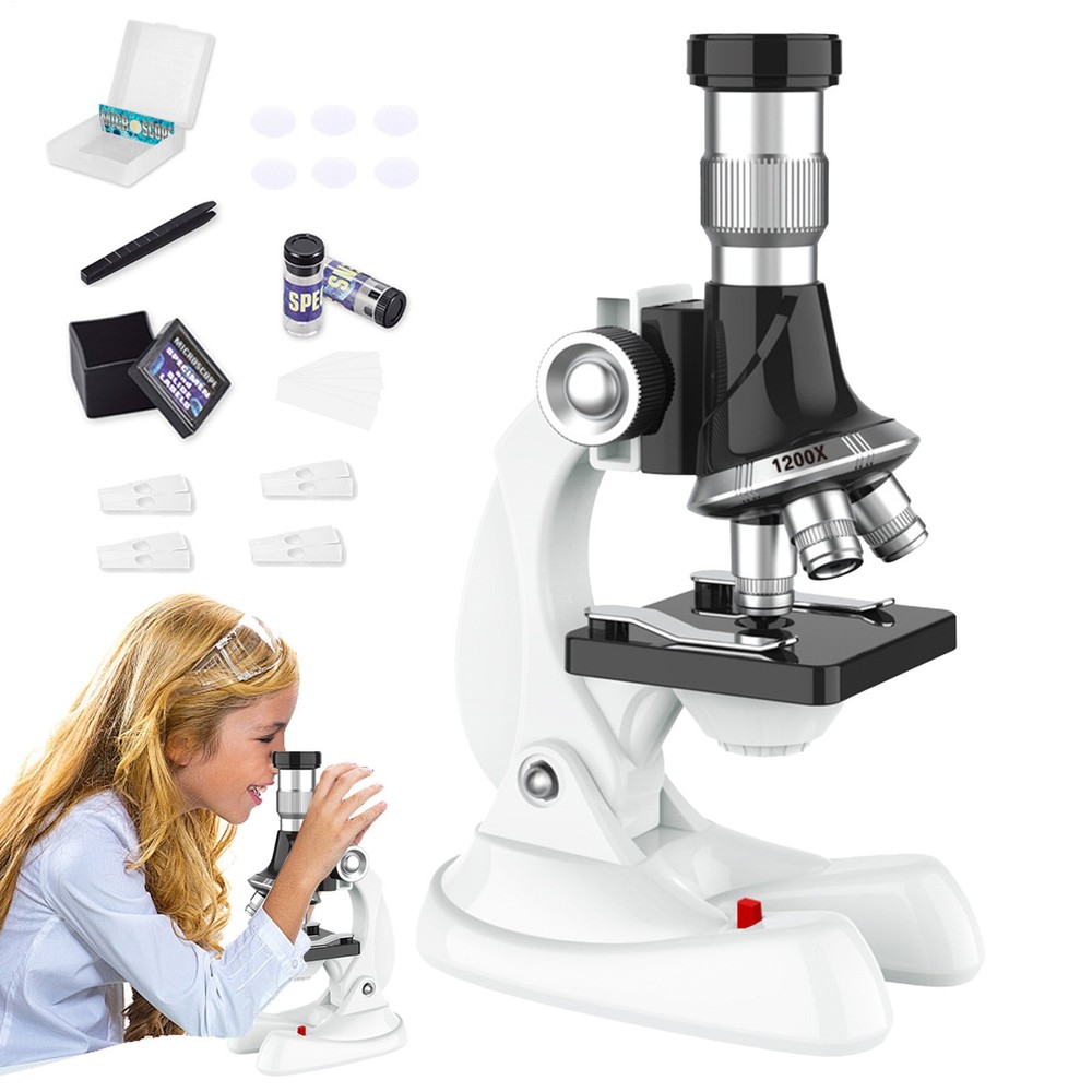 Kids Microscope Monocular Microscope Mini Kit for Beginner Biological Microscope