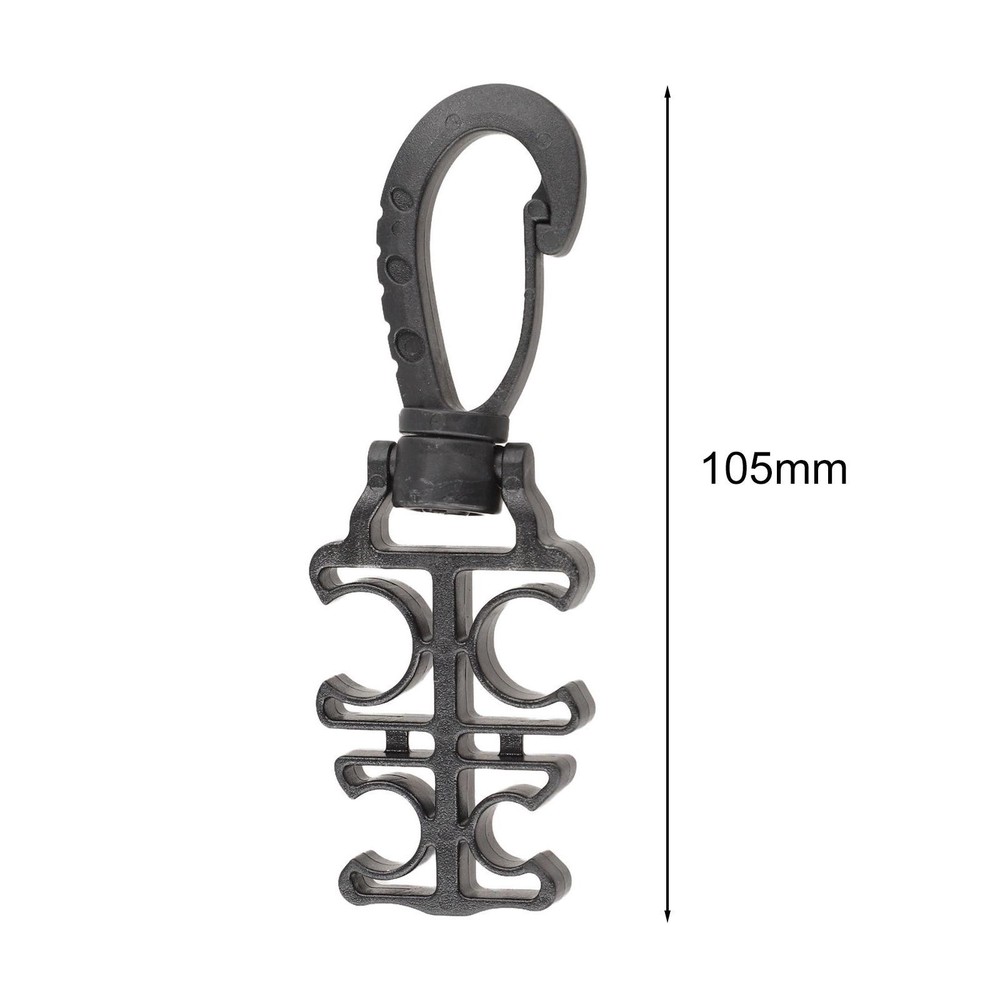 Scuba Hose Holder Clip for Second Stage For BCD Regulator Quick-Release 4-Hole