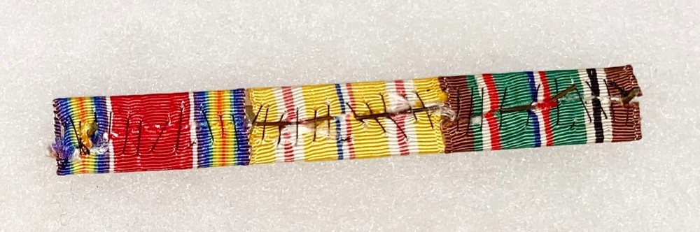 WWII Three Pace 1/2 Inch Ribbon Bar