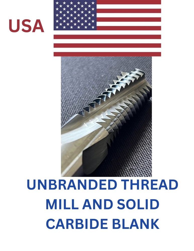 BRAND NEW 1/4 24UN SOLID￼CARBIDE THREAD MILL