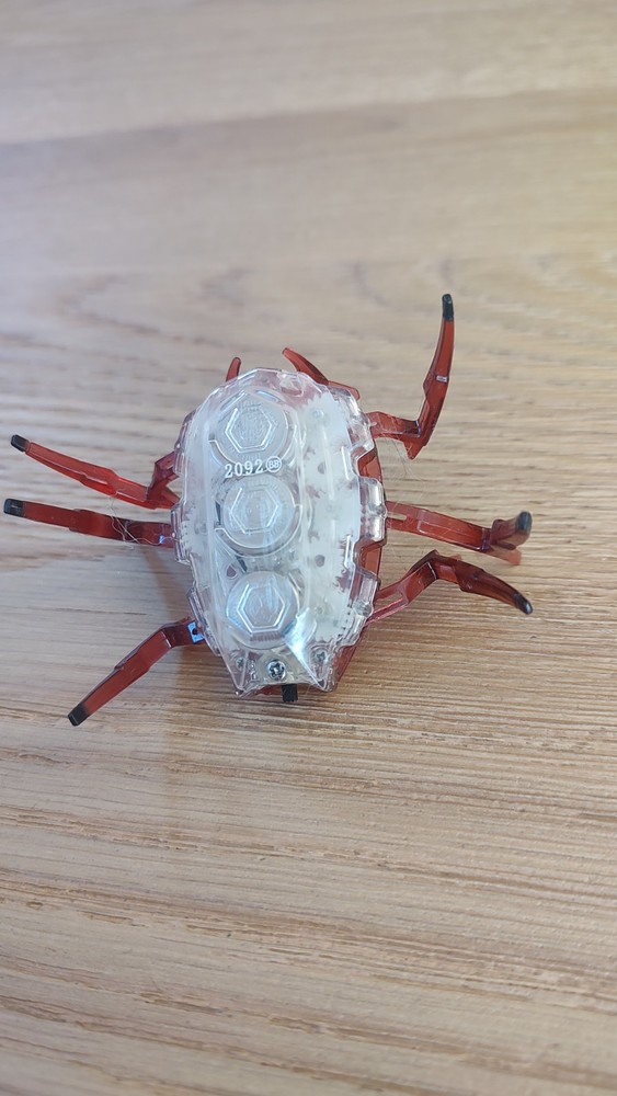 HEX BUG Red Scarab Micro Robotic Creature Toy Tested Works!