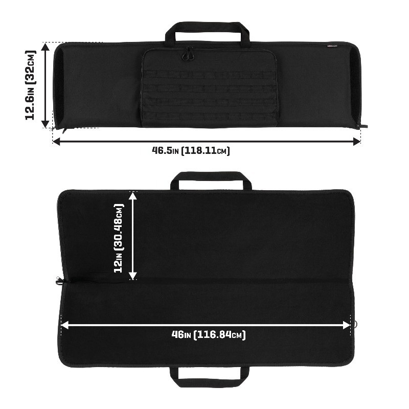 Universal Rifle Soft Gun Case, Black, Polyester, 55015A