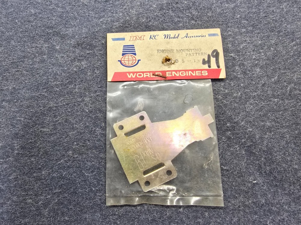 Vintage New IM RC Model Accessories Engine Mounting Pattern OS Max 19