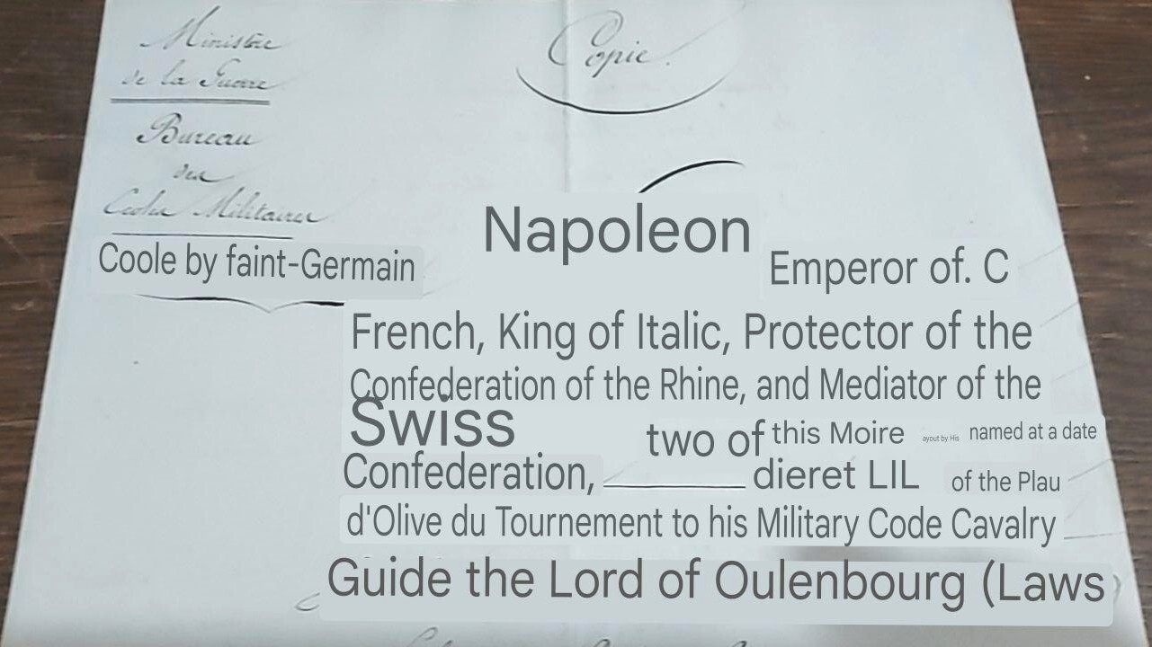 Original Napoleonic Wars Era Document – University of France c1814-15