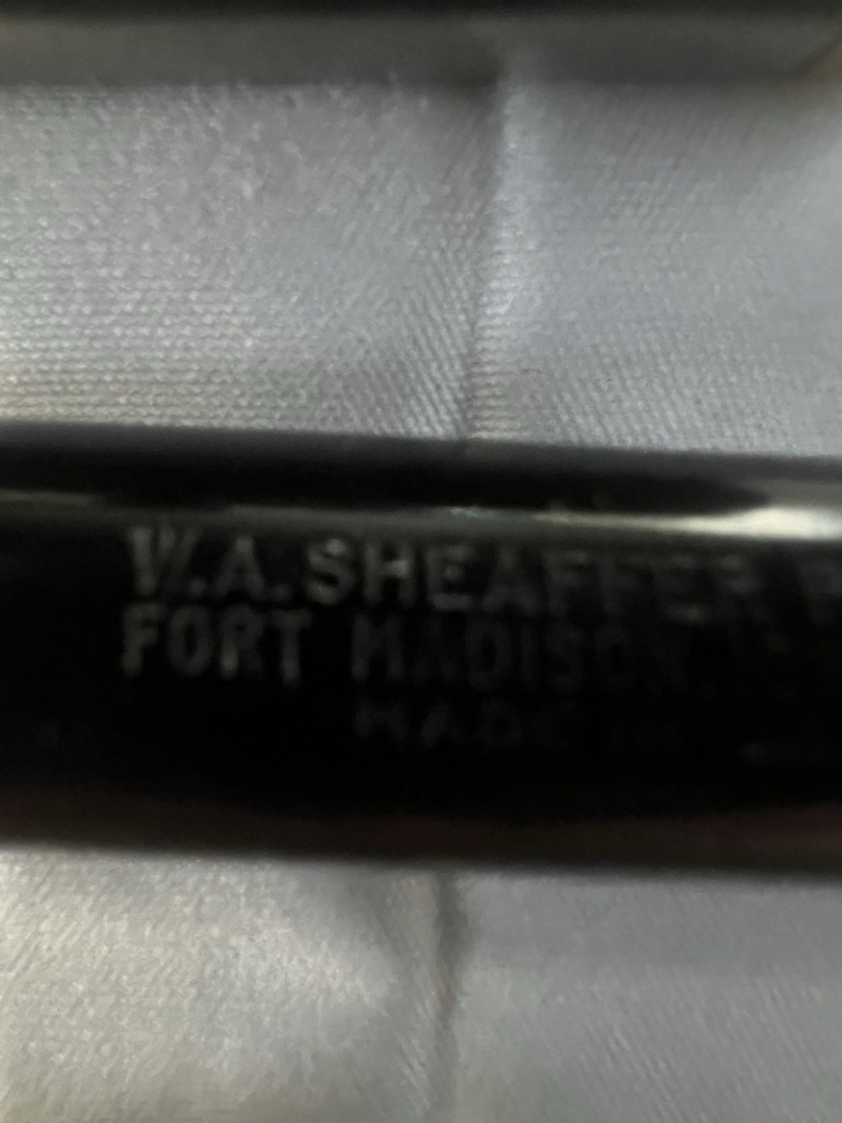 Vintage W.A. Sheaffer Pen Co. Black Fountain Pen W/ 14k Gold Nib Lifetime