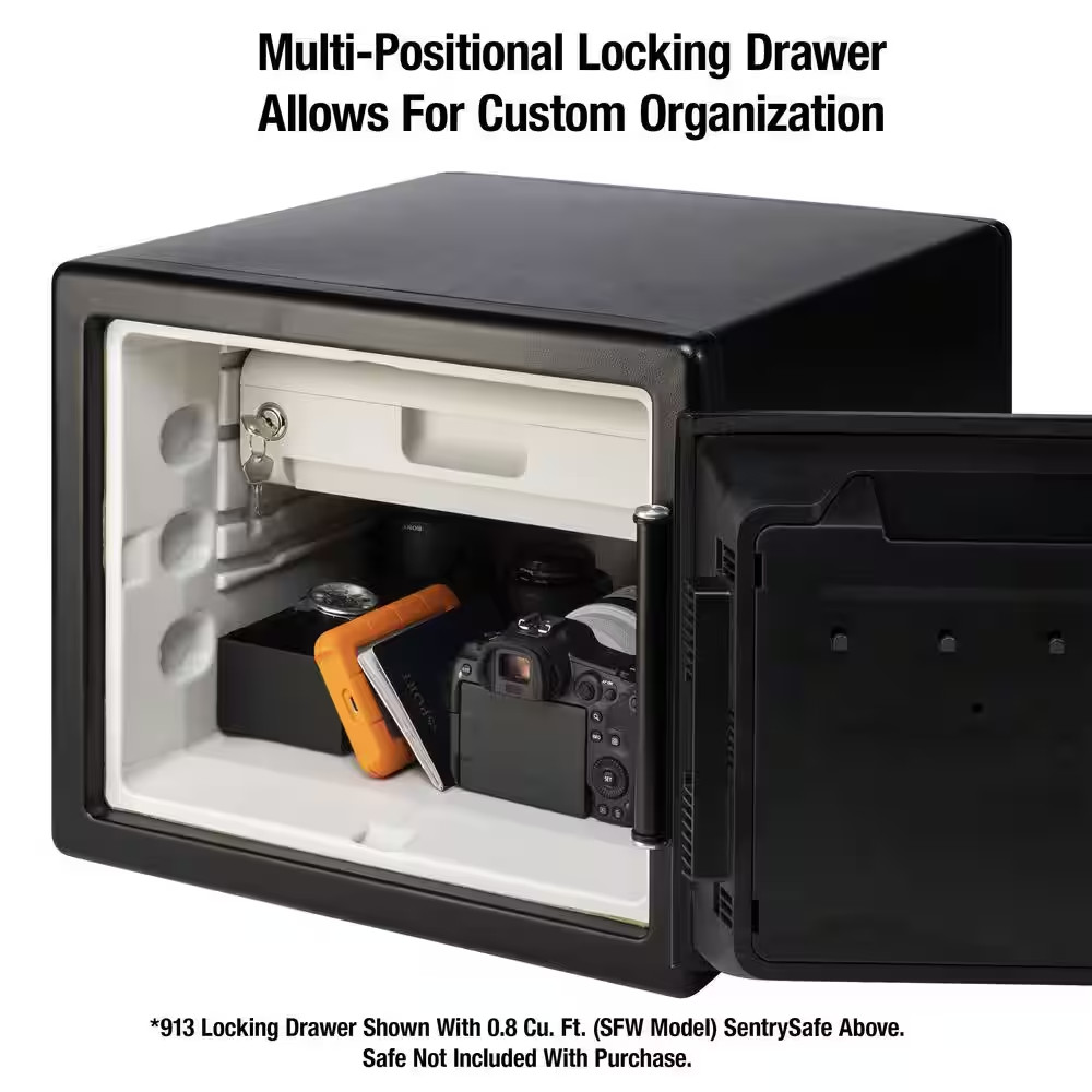 Locking Drawer Insert Accessory, for 0.8 and 1.2 Cu. Ft. Fireproof & Waterproof