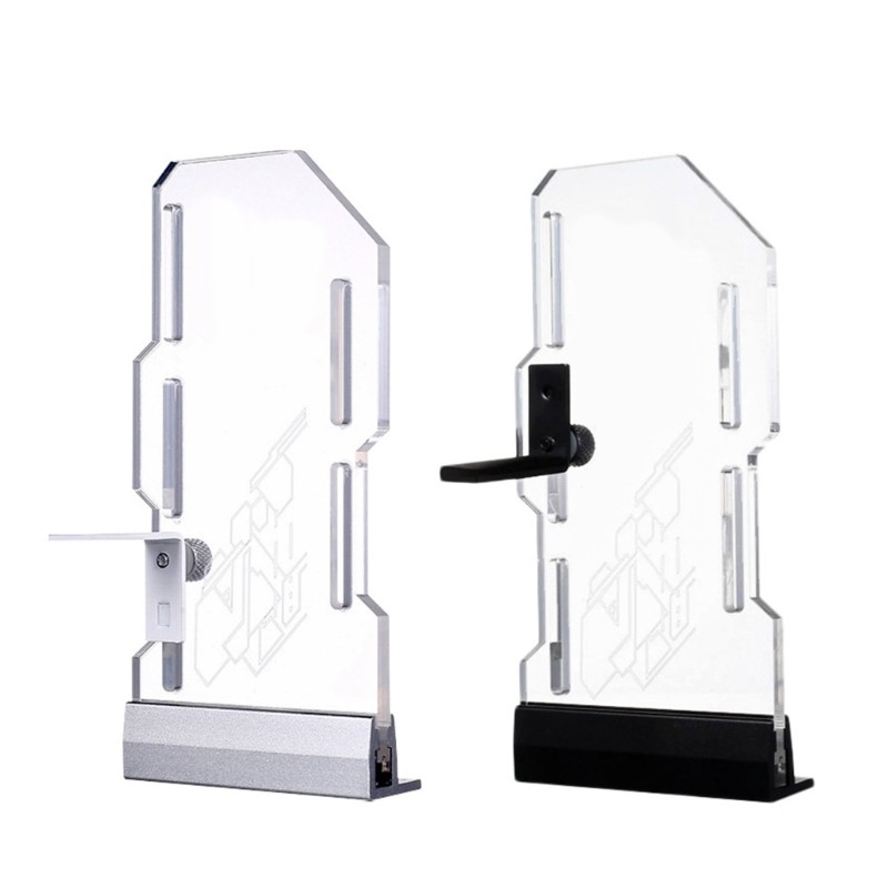 Adjustable Height Multiple Hole Acrylic GPU Support Bracket With ARGB Lighting