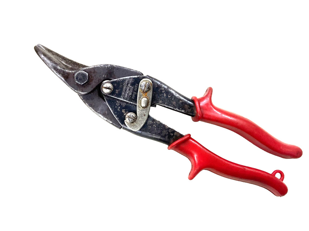 KLEIN TOOLS 10” LEFT CUT UTILITY TIN SNIPS, 1100-L, USA