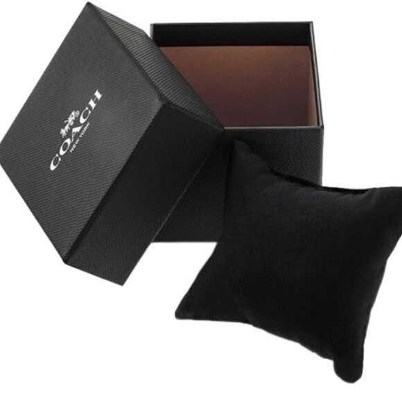 BRAND NEW AUTHENTIC COACH WATCH GIFT BOX INCLUDING WATCH PILLOW & COACH BOOKLET