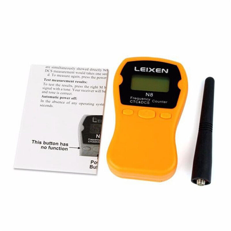 LEIXEN N8 Handheld Frequency Meter Counter LCD Display CTCSS/DCS For 2-Way Radio
