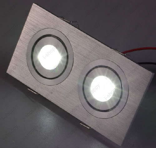 LED Ceiling Light Rectangle Lamp Dual-head Downlight Living Room Office Kitchen