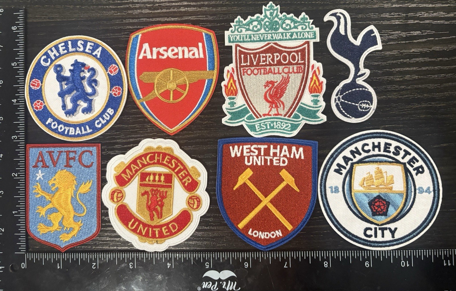 LOT SET OF 8 ENGLISH PREMIER LEAGUE EPL PATCHES FOOTBALL SOCCER IRON ON