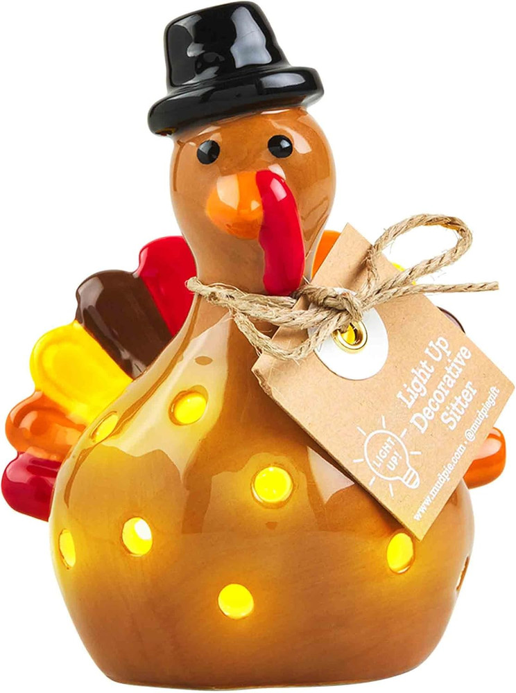 Light up Holiday Sitter, Turkey | Interchangable Sitter for Base