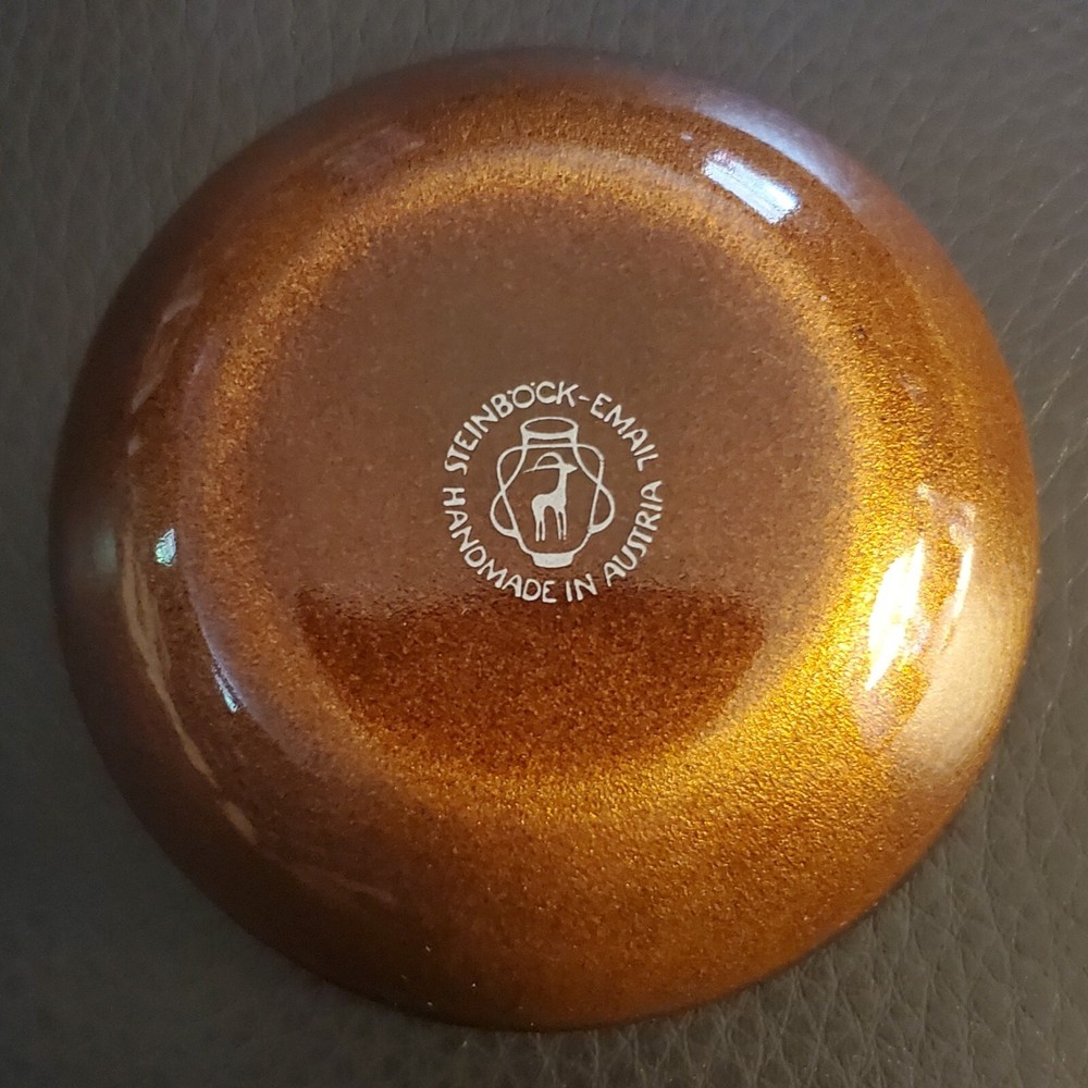 Steinbock Email Handmade In Austria 3" Trinket Dish