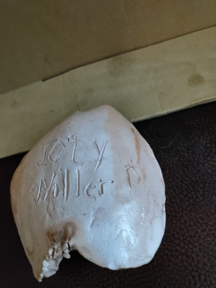 Hand Made & Signed Leaf Imprint Ash Tray