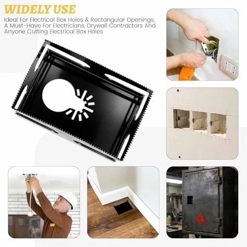 Drywall Cutter Tool - Square Slot Cutter for Oscillating Multi-Tools