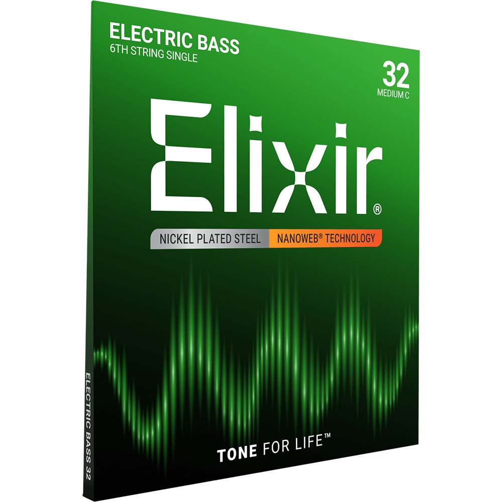 Elixir NANOWEB Nickel 6th Bass String — 15332 Long Scale, Medium .032