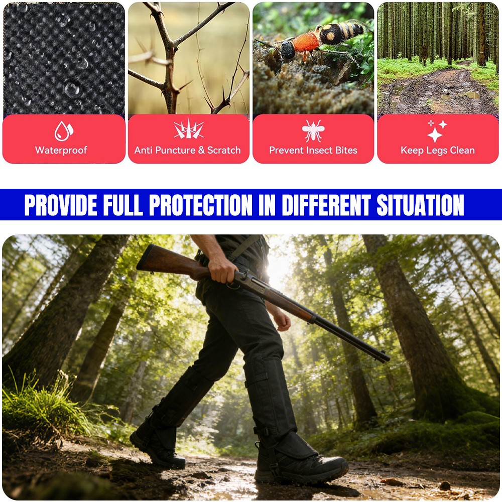 Anti Bite Snake Guards Legs Gaiters Protector Outdoor Hunting Hiking Boots Cover