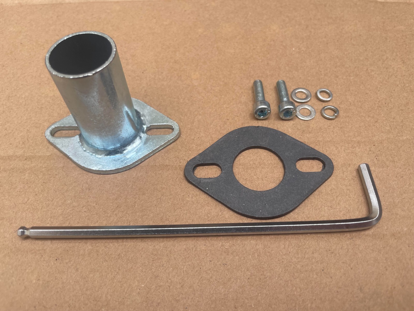 Exhaust Extension for Firman Generator w/ 2 hole #68/#88 plate- 1"