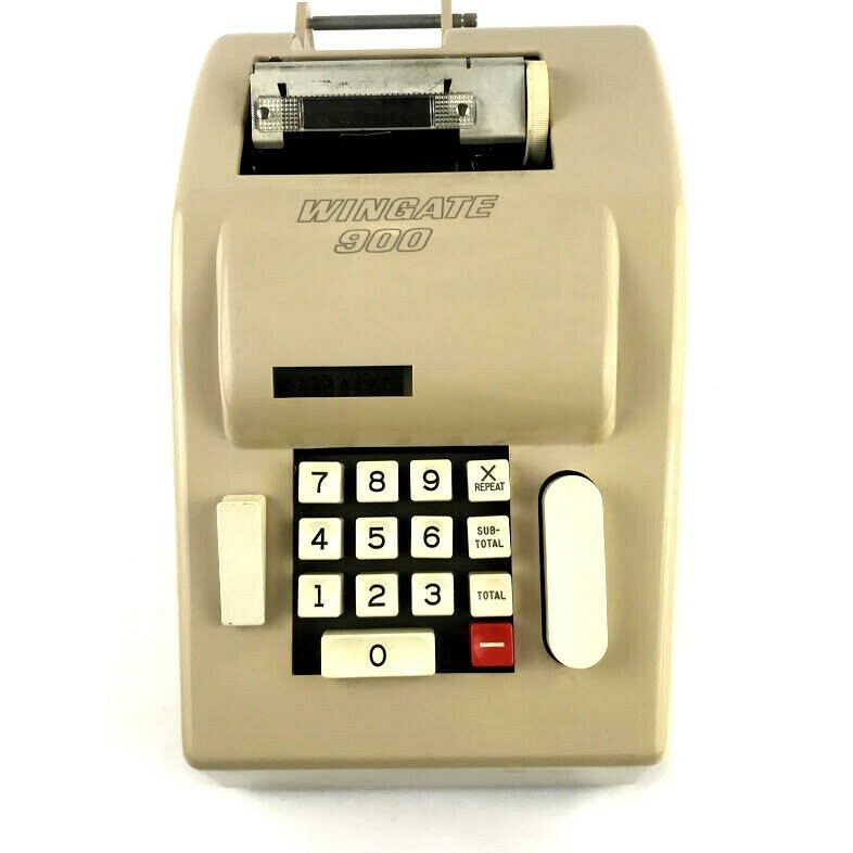 Wingate 900, Vintage Adding Machine Electric