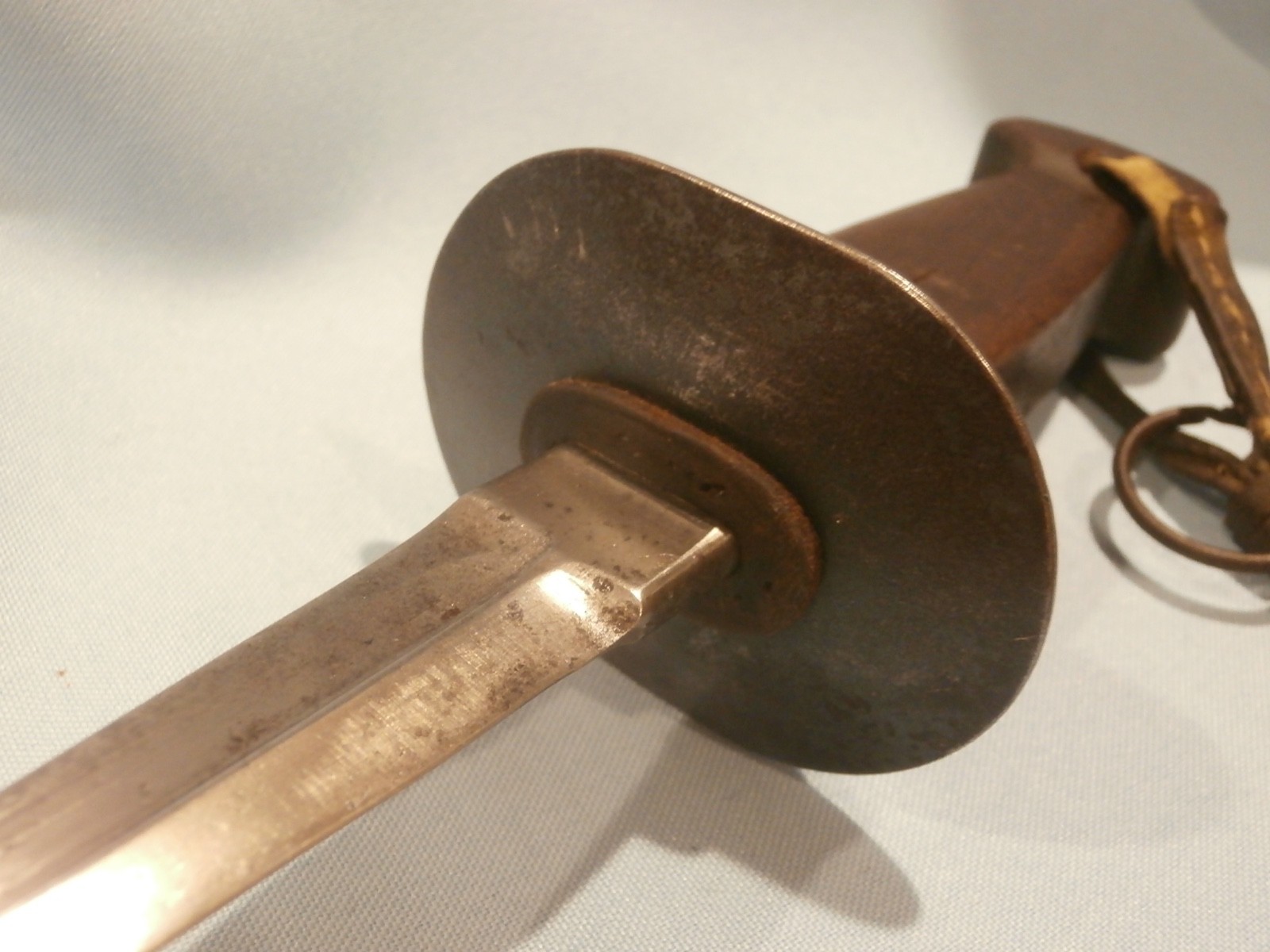 WWI BELGIAN FIGHTING KNIFE PLUS WWI BELGIAN TRAINER SET OF TWO RARE!