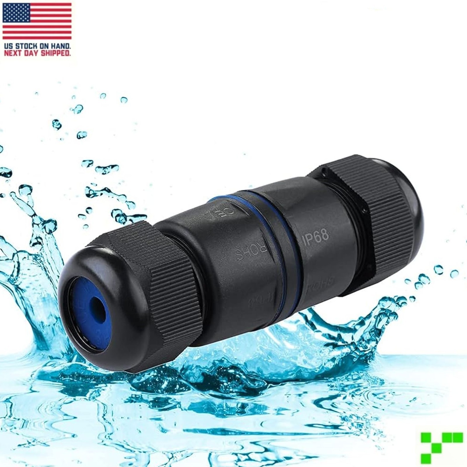 Waterproof Ethernet Cable Coupler CAT6 CAT5e Inline Shielded Female RJ45 Outdoor