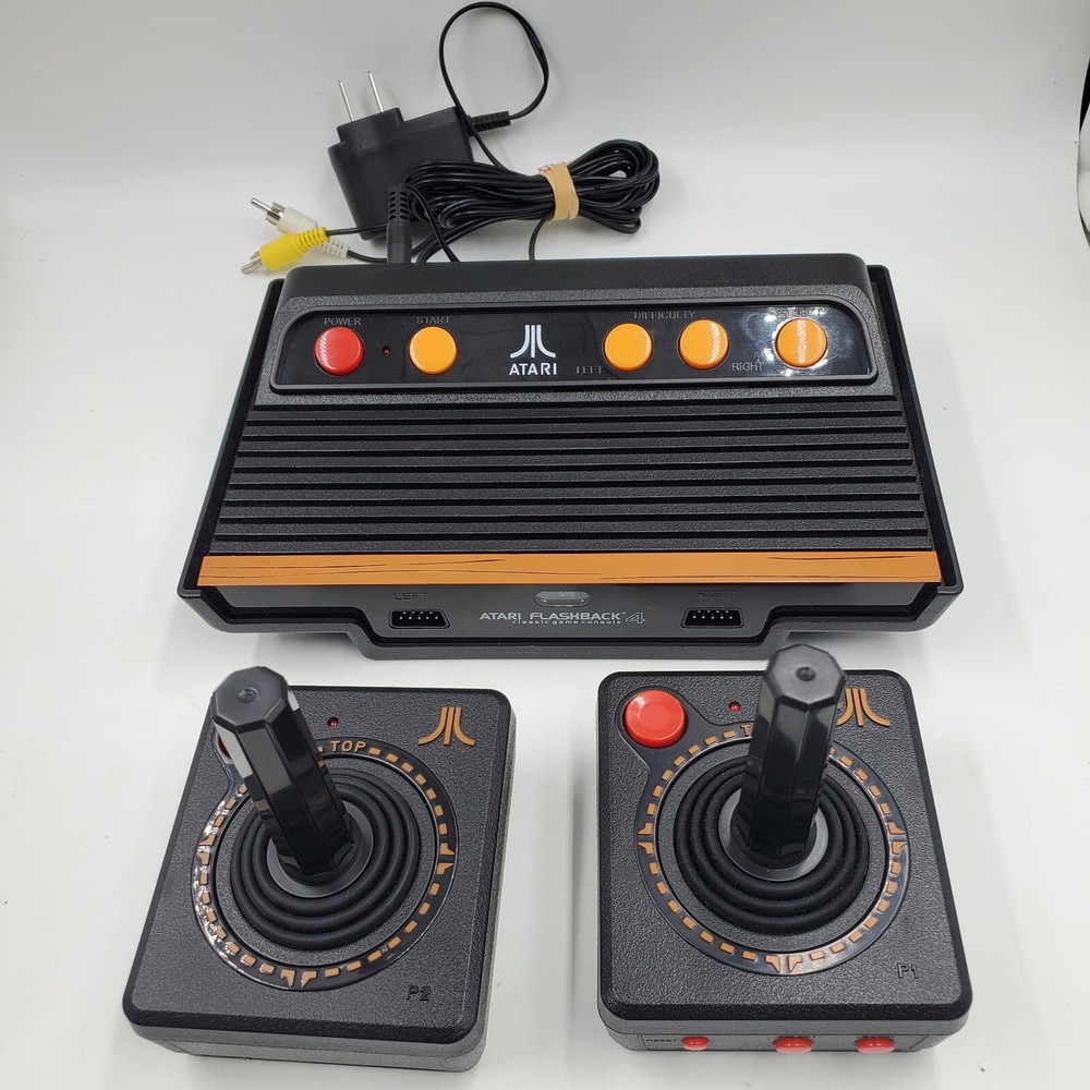 Atari Flashback 4 game console 75 games 2 controllers Tested box not included