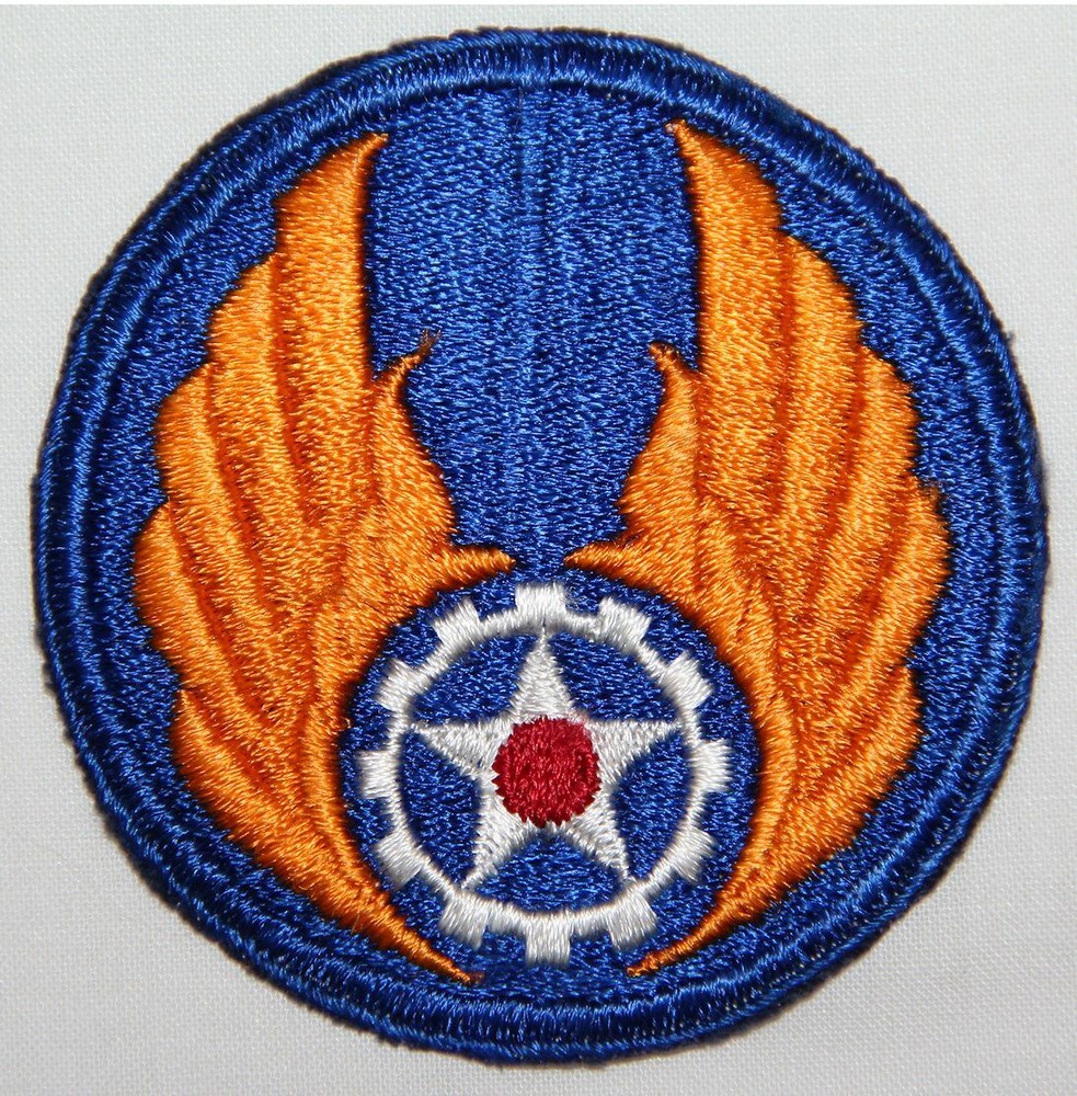 ORIGINAL WWII AAF AIR MATERIAL COMMAND PATCH, NICE WHITE BACK