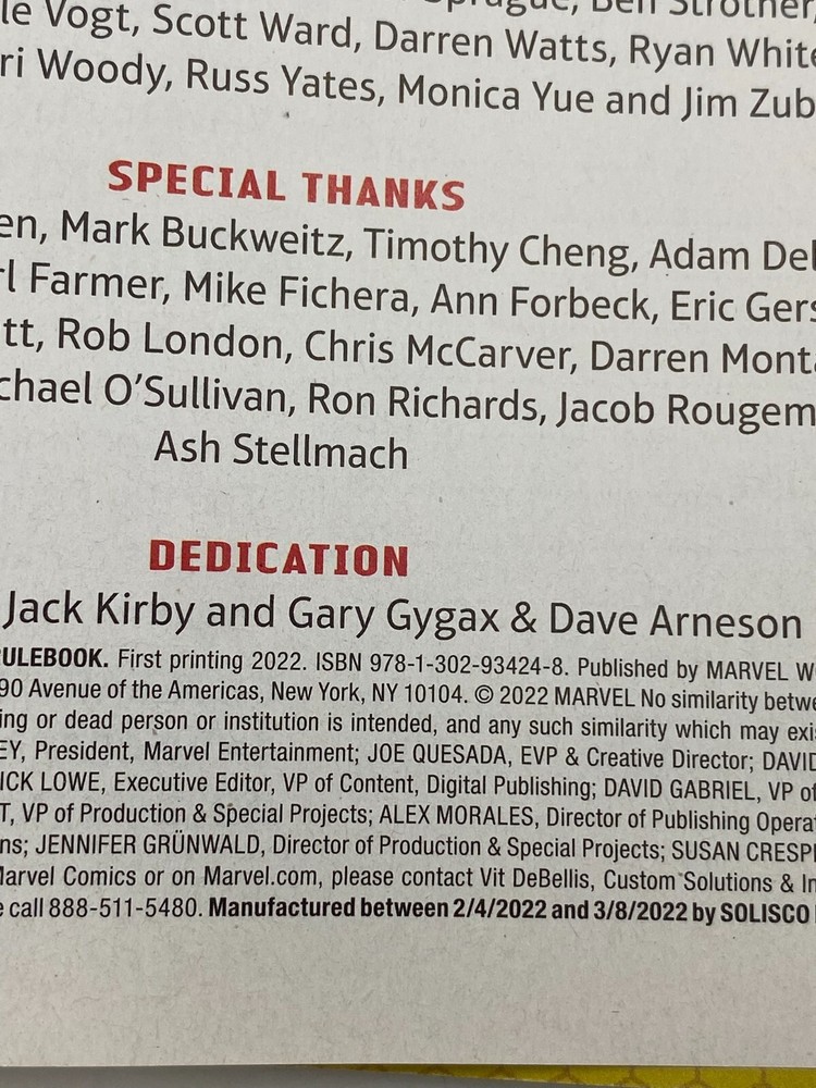 Marvel Multiverse Role-Playing Game: Playtest Rulebook 2022