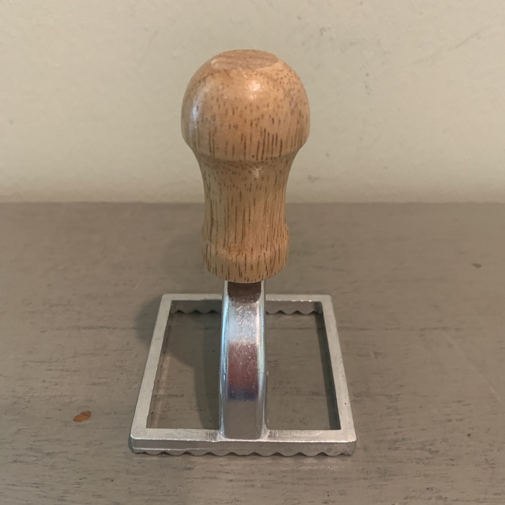 Square Wood Handle Ravioli Stamp