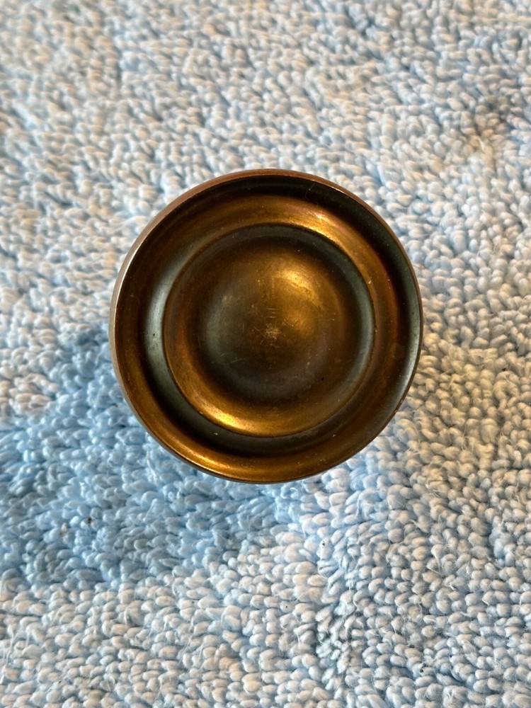 Heavy Duty Solid Brass 1 3/4" Round Drawer Pull Knob Cabinet Hardware Vintage