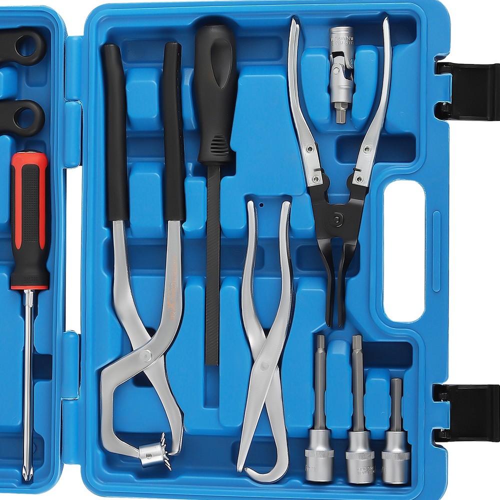 15PCS Brake Drum Tool Kit with Brake Spring Pliers/Compressor/Puller Tool