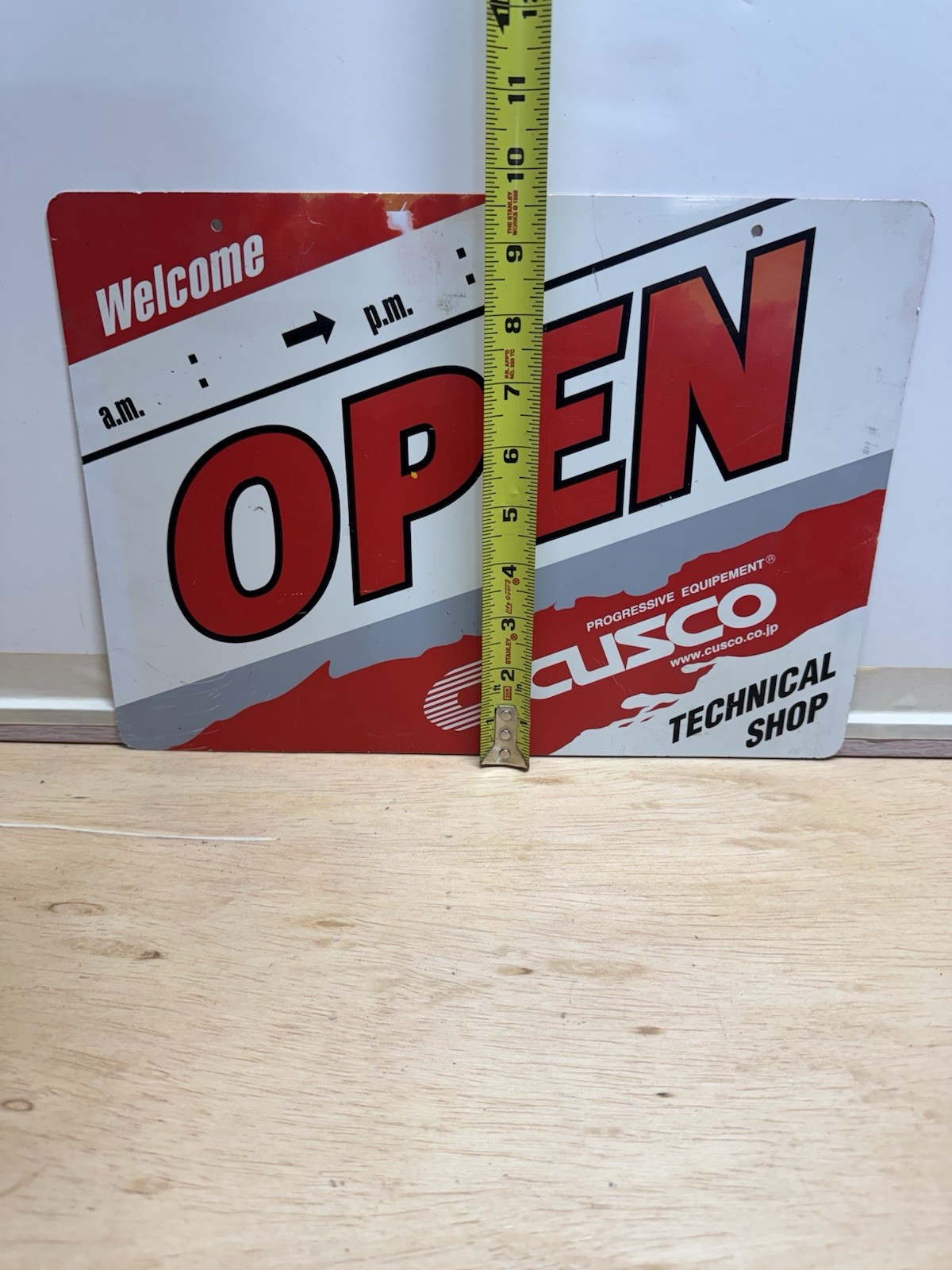 Cusco Jdm Technical Shop Sign Super Rare Gas And Oil Memorabilia Collectible