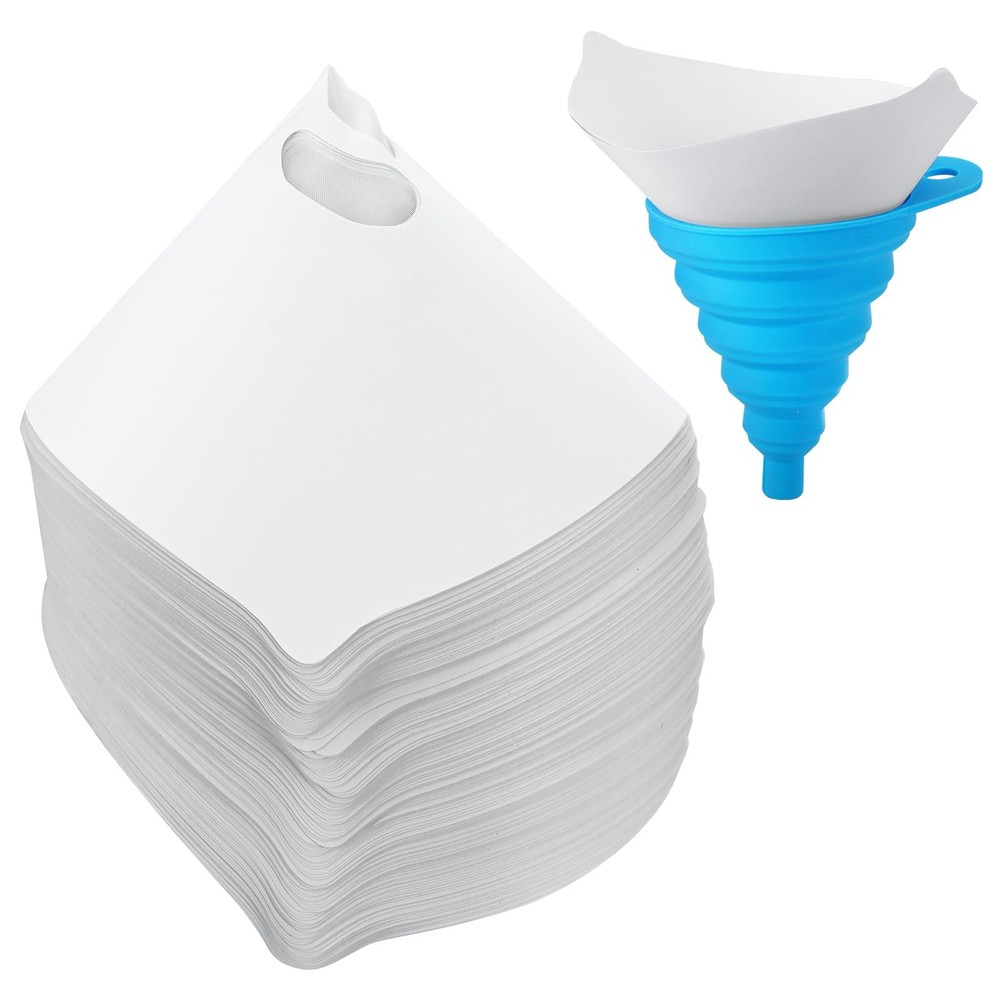 75 Pcs Paint Resin Filter Disposable Strainers with Cone Silicone Funnel Filter