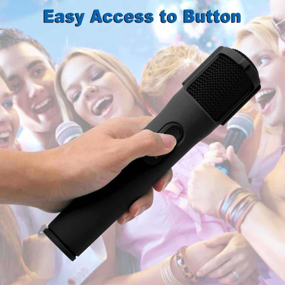 Silicone Case for JBL PartyBox Wireless Microphone 2-Pack Black