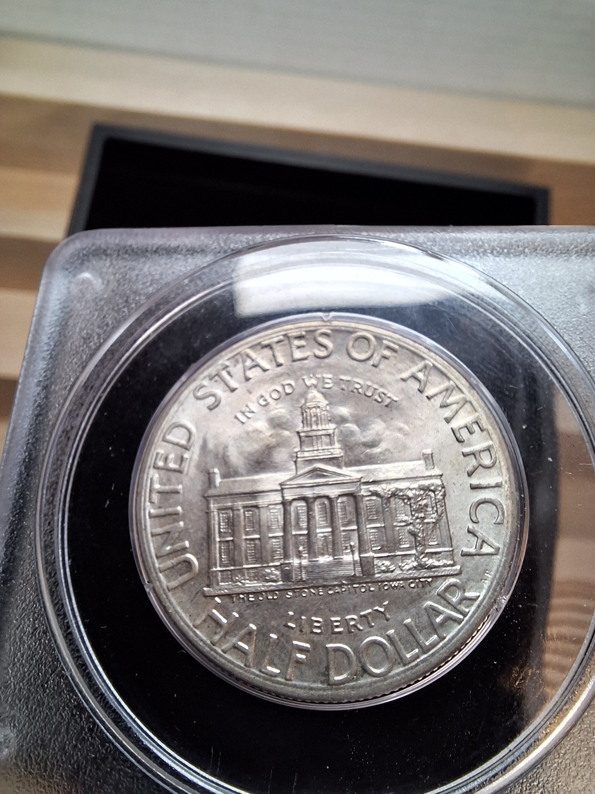 1946 50C PCGS MS66 CAC Rattler OGH Iowa Centennial Commemorative Half Dollar